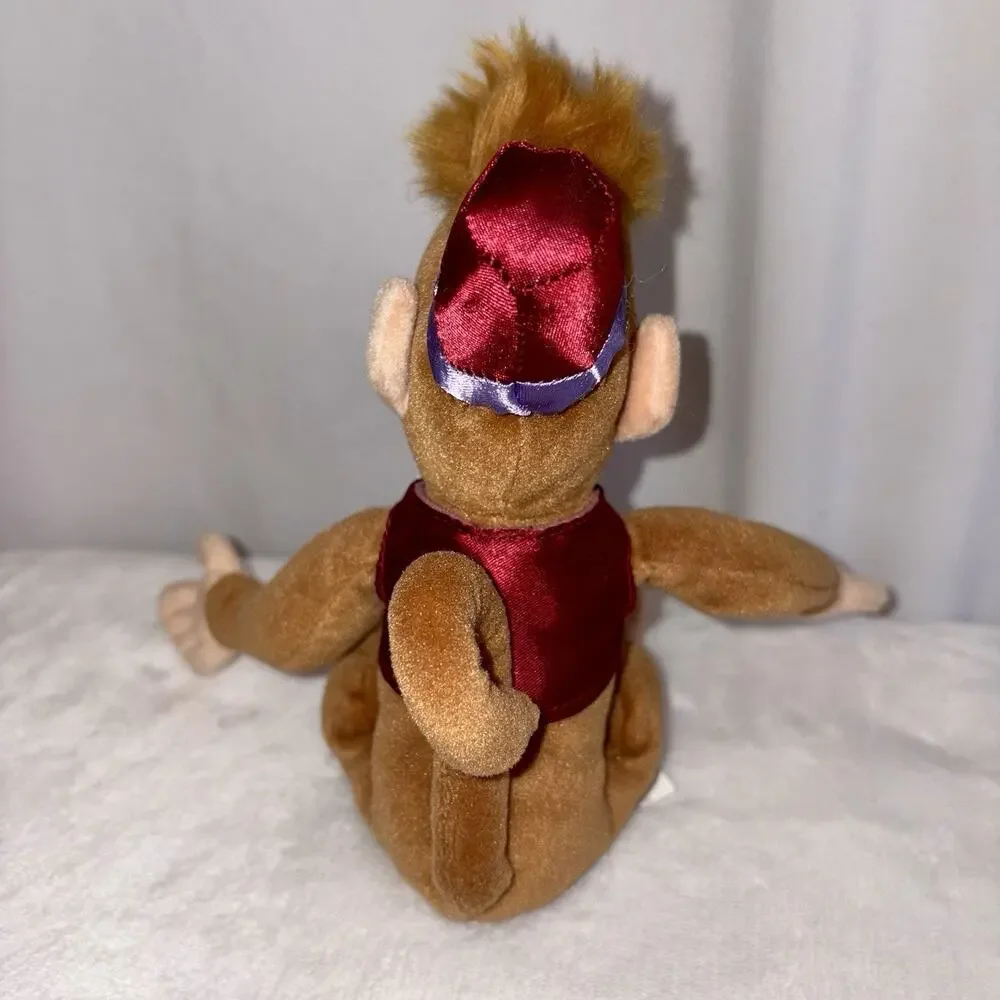 Abu Monkey Aladdin Disney Store Beanbag Stuffed Animal Plush 9” Collectible EUC